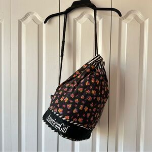 Rare Vintage American Girl Floral Drawstring Bag